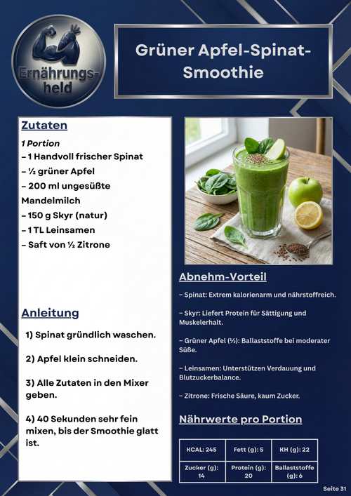 Abnehmen leicht gemacht – 50 Shakes und Smoothies zum Abnehmen (eBook)